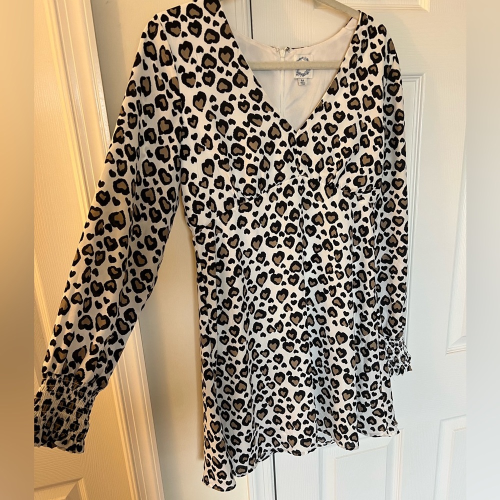 NWOT Francesca’s Leopard Heart Dress - Picture 6 of 6